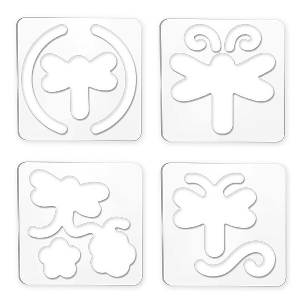 PandaHall Acrylic Earring Handwork Template, Card Leather Cutting Stencils, Square, Clear, Dragonfly Pattern, 152x152x4mm, 4 styles...
PandaHall Acrylic Earring Handwork Template, Card Leather Cutting Stencils, Square, Clear, Dragonfly Pattern, 152x152x4mm, 4 styles...
