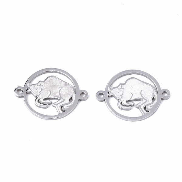 PandaHall 201 Stainless Steel Links connectors, Constellations, Flat Round, Stainless Steel Color, Taurus, 21x16x1mm, Hole: 1.4mm 201...
PandaHall 201 Stainless Steel Links connectors, Constellations, Flat Round, Stainless Steel Color, Taurus, 21x16x1mm, Hole: 1.4mm 201...