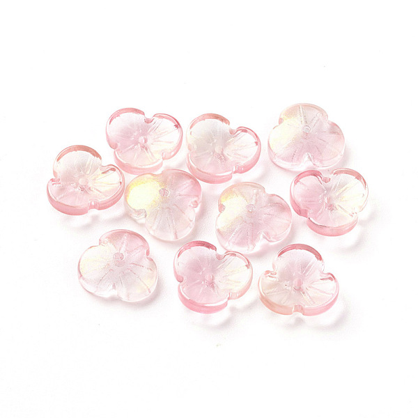 PandaHall Transparent Glass Beads, with Glitter Powder, Dyed & Heated, Flower, Pink, 12x3.6mm, Hole: 1mm Glass Flower Pink
PandaHall Transparent Glass Beads, with Glitter Powder, Dyed & Heated, Flower, Pink, 12x3.6mm, Hole: 1mm Glass Flower Pink