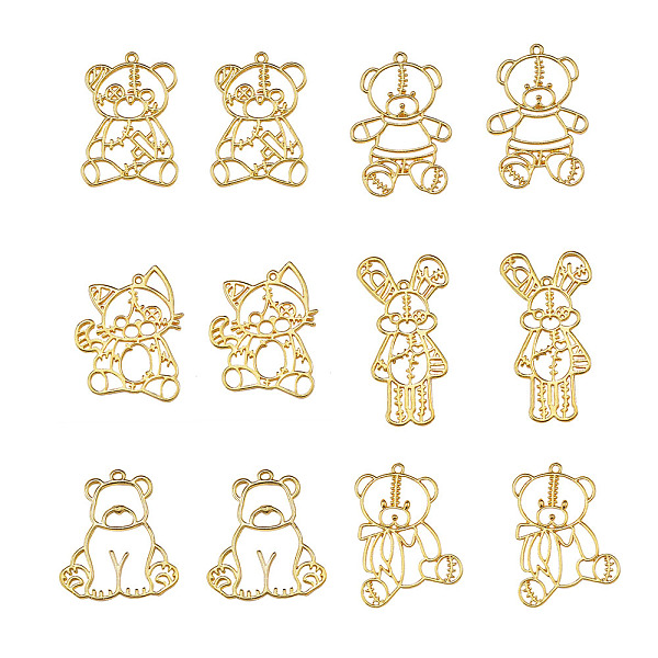 PandaHall Hollow Alloy Open Back Bezel Pendants, For DIY UV Resin, Epoxy Resin, Pressed Flower Jewelry, Mix Animal Shapes, Golden, 12pcs/box...
PandaHall Hollow Alloy Open Back Bezel Pendants, For DIY UV Resin, Epoxy Resin, Pressed Flower Jewelry, Mix Animal Shapes, Golden, 12pcs/box...