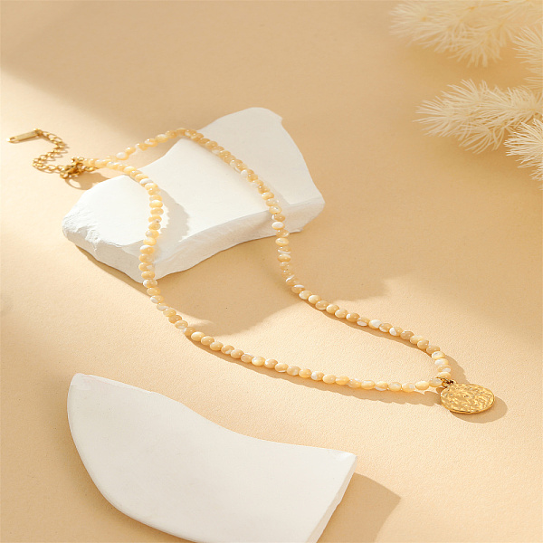 PandaHall White and Yellow Bead Necklaces, Stainless Steel Necklace for Women Pearl
PandaHall White and Yellow Bead Necklaces, Stainless Steel Necklace for Women Pearl