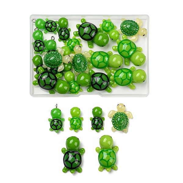 PandaHall DIY Jewelry Making Finding Kits, Including Opaque Resin Cabochons and Pendant, Tortoise, Green, 24Pcs/box Resin Green
PandaHall DIY Jewelry Making Finding Kits, Including Opaque Resin Cabochons and Pendant, Tortoise, Green, 24Pcs/box Resin Green