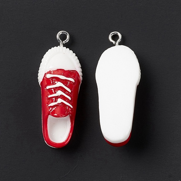 PandaHall Resin Pendants, with Iron Loop, Shoes Charms, Red, 35x13x11mm, Hole: 2mm Iron+Resin Shoes Red
PandaHall Resin Pendants, with Iron Loop, Shoes Charms, Red, 35x13x11mm, Hole: 2mm Iron+Resin Shoes Red