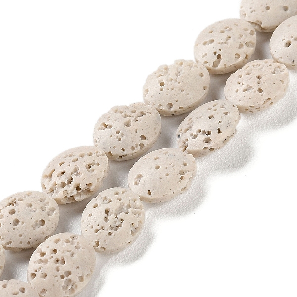 PandaHall Natural Lava Rock Dyed Beads Strands, Flat Oval, Floral White, 10~11x8~8.5x4mm, Hole: 0.6mm, about 36pcs/strand, 14.80''(37.6cm)...
PandaHall Natural Lava Rock Dyed Beads Strands, Flat Oval, Floral White, 10~11x8~8.5x4mm, Hole: 0.6mm, about 36pcs/strand, 14.80''(37.6cm)...