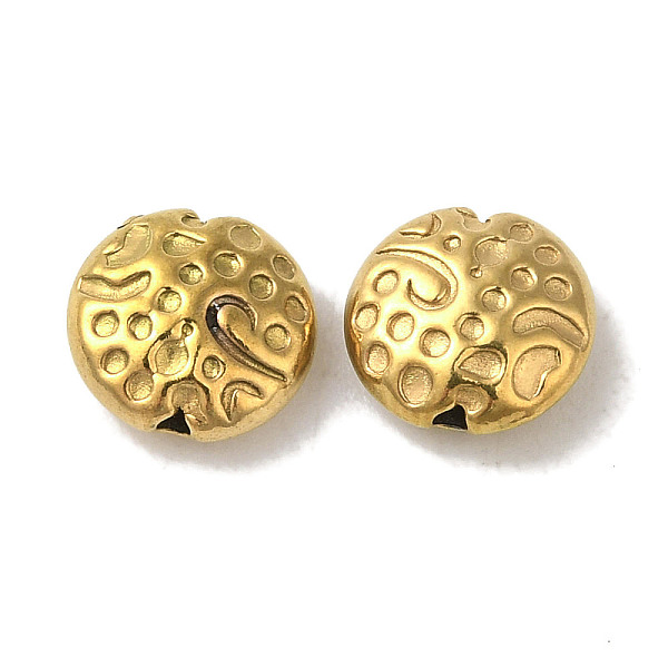PandaHall Ion Plating(IP) 304 Stainless Steel Beads, Textured, Flat Round, Golden, 8.5x3.5mm, Hole: 1.2mm 304 Stainless Steel Flat Round
PandaHall Ion Plating(IP) 304 Stainless Steel Beads, Textured, Flat Round, Golden, 8.5x3.5mm, Hole: 1.2mm 304 Stainless Steel Flat Round