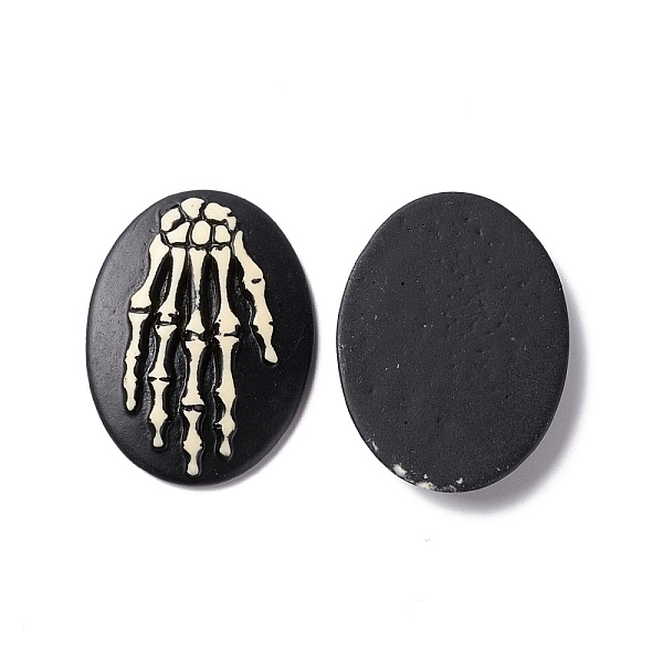 PandaHall Halloween Cameos Opaque Resin Cabochons, Oval, Black, Skeleton Hand Pattern, 37x27.5x5.5mm Resin Skeleton Black
PandaHall Halloween Cameos Opaque Resin Cabochons, Oval, Black, Skeleton Hand Pattern, 37x27.5x5.5mm Resin Skeleton Black