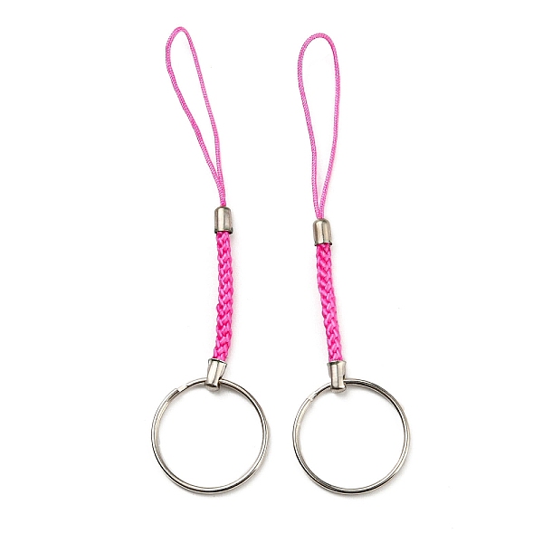 PandaHall Polyester Cord Mobile Straps, with Platinum Plated Iron Findings, Fuchsia, 10.1~10.2cm Polyester Pink
PandaHall Polyester Cord Mobile Straps, with Platinum Plated Iron Findings, Fuchsia, 10.1~10.2cm Polyester Pink