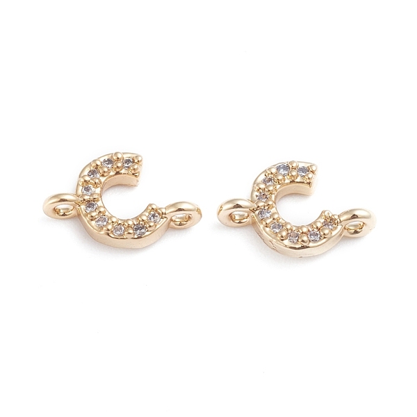 PandaHall Brass Micro Pave Cubic Zirconia Links Connectors, Long-Lasting Plated, Letter, Clear, Real 18K Gold Plated, Letter.C, 7.2x11x2.8mm...
PandaHall Brass Micro Pave Cubic Zirconia Links Connectors, Long-Lasting Plated, Letter, Clear, Real 18K Gold Plated, Letter.C, 7.2x11x2.8mm...