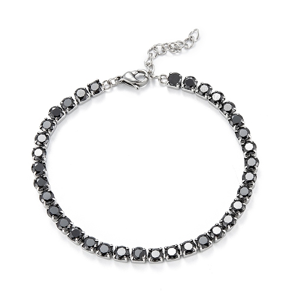 PandaHall 304 Stainless Steel Rhinestones Link Chain Bracelets, Stainless Steel Color, Jet, 6-3/4 inch(17cm) Rhinestone Black
PandaHall 304 Stainless Steel Rhinestones Link Chain Bracelets, Stainless Steel Color, Jet, 6-3/4 inch(17cm) Rhinestone Black