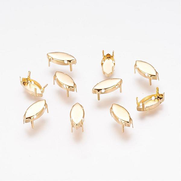 PandaHall Brass Sew on Prong Settings, Claw Settings for Pointed Back Rhinestone, Horse Eye, Golden, 15x7x0.25mm, Fit fot 7x15mm horse eye...
PandaHall Brass Sew on Prong Settings, Claw Settings for Pointed Back Rhinestone, Horse Eye, Golden, 15x7x0.25mm, Fit fot 7x15mm horse eye...