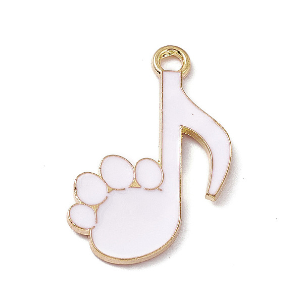 PandaHall Alloy Enamel Pendants, Golden, Musicial Note with Cat Paw Prints, White, 25x17x1.2mm, Hole: 2mm Alloy+Enamel Musical Note White
PandaHall Alloy Enamel Pendants, Golden, Musicial Note with Cat Paw Prints, White, 25x17x1.2mm, Hole: 2mm Alloy+Enamel Musical Note White