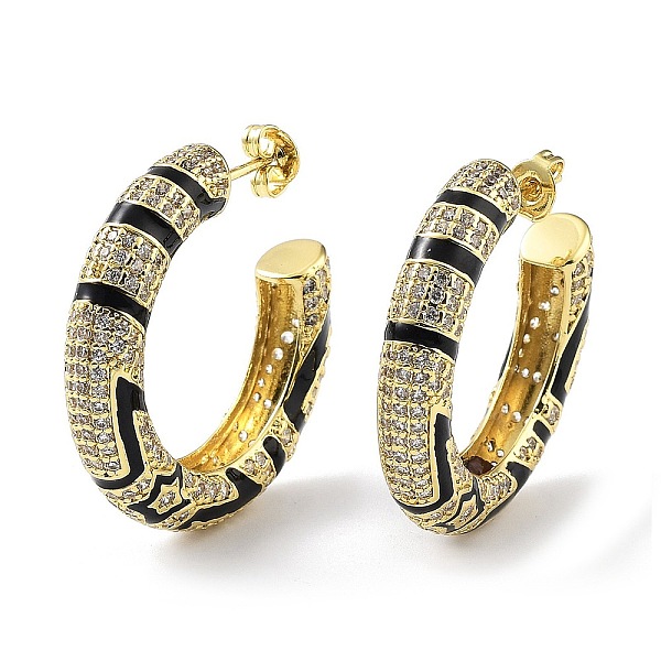 PandaHall Rack Plating Brass Micro Pave Cubic Zirconia Stud Earrings, Ring Enamel Earring for Women, Long-Lasting Plated, Lead Free &..., Black
PandaHall Rack Plating Brass Micro Pave Cubic Zirconia Stud Earrings, Ring Enamel Earring for Women, Long-Lasting Plated, Lead Free &..., Black