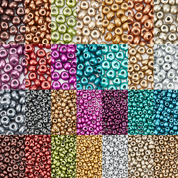 PandaHall ARRICRAFT 5880Pcs 28 Style Opaque Colours Glass Seed Beads, Matte, Round Hole, Round, Mixed Color, 2~4.5x1~3mm, Hole: 0.8~1.4mm..., Multicolor
PandaHall ARRICRAFT 5880Pcs 28 Style Opaque Colours Glass Seed Beads, Matte, Round Hole, Round, Mixed Color, 2~4.5x1~3mm, Hole: 0.8~1.4mm..., Multicolor