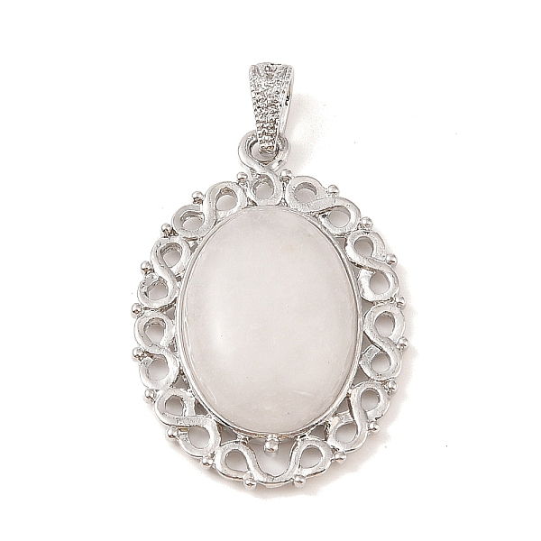 PandaHall Natural Quartz Crystal Pendants, with Platinum Tone Alloy Findings, Oval Charms, 41x28.5x7.5mm, Hole: 7.2x4mm Quartz Crystal Oval
PandaHall Natural Quartz Crystal Pendants, with Platinum Tone Alloy Findings, Oval Charms, 41x28.5x7.5mm, Hole: 7.2x4mm Quartz Crystal Oval