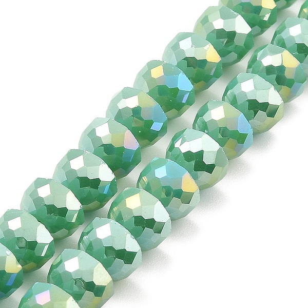 PandaHall AB Color Plate Glass Beads Strands, Opaque Color, Faceted Half Round, Medium Sea Green, 7~7.5x5mm, Hole: 1mm, about 80pcs/strand...
PandaHall AB Color Plate Glass Beads Strands, Opaque Color, Faceted Half Round, Medium Sea Green, 7~7.5x5mm, Hole: 1mm, about 80pcs/strand...