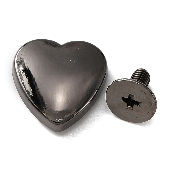PandaHall Alloy Screw Back Rivets, with Iron Screw, Heart, for DIY Leather Belt, Handbag, Purse Accessories, Gunmetal, 1.4x1.4x0.45cm Alloy
PandaHall Alloy Screw Back Rivets, with Iron Screw, Heart, for DIY Leather Belt, Handbag, Purse Accessories, Gunmetal, 1.4x1.4x0.45cm Alloy