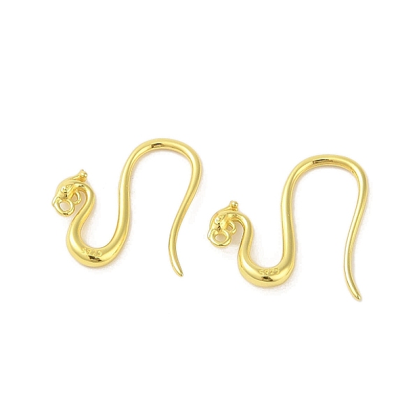 PandaHall 925 Sterling Silver Hoop Earrings Findings, Real 18K Gold Plated, 17.5~18mm, Hole: 1mm, Pin: 0.8mm Sterling Silver
PandaHall 925 Sterling Silver Hoop Earrings Findings, Real 18K Gold Plated, 17.5~18mm, Hole: 1mm, Pin: 0.8mm Sterling Silver