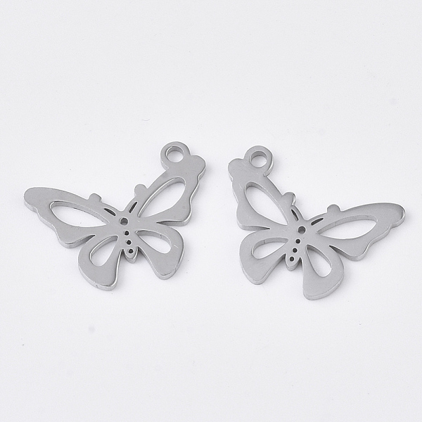 PandaHall 201 Stainless Steel Pendants, Smooth Surface, Butterfly, Stainless Steel Color, 13x17x1mm, Hole: 1.5mm 201 Stainless Steel...
PandaHall 201 Stainless Steel Pendants, Smooth Surface, Butterfly, Stainless Steel Color, 13x17x1mm, Hole: 1.5mm 201 Stainless Steel...