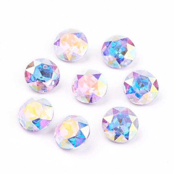 PandaHall Pointed Back Glass Rhinestone Cabochons, Grade A, Faceted, AB Color Plated, Flat Round, Rose AB, 8x4.5mm Glass Rhinestone Flat..., Pink
PandaHall Pointed Back Glass Rhinestone Cabochons, Grade A, Faceted, AB Color Plated, Flat Round, Rose AB, 8x4.5mm Glass Rhinestone Flat..., Pink