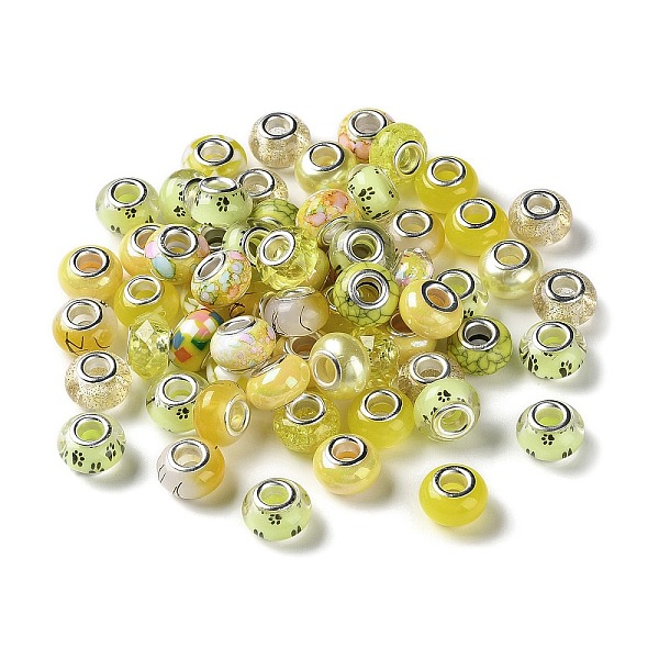 PandaHall Resin European Beads, with Platinum Plated Brass Core, Rondelle, Yellow, 13.5x9mm, Hole: 5mm Resin+Brass Core Rondelle Yellow
PandaHall Resin European Beads, with Platinum Plated Brass Core, Rondelle, Yellow, 13.5x9mm, Hole: 5mm Resin+Brass Core Rondelle Yellow