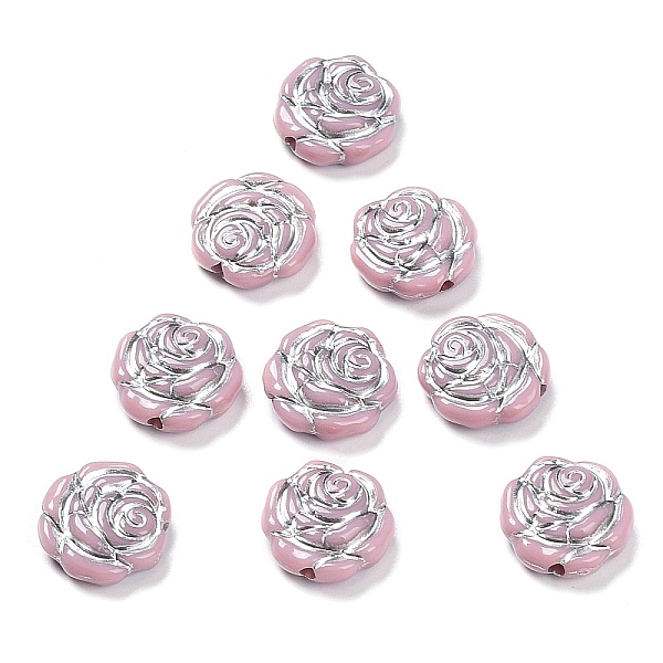 PandaHall Opaque Acrylic Beads, Metal Enlaced, Rose, Flamingo, 13.5x14x4.5~5mm, Hole: 1.6mm, about 950pcs/500g Acrylic Flower Pink
PandaHall Opaque Acrylic Beads, Metal Enlaced, Rose, Flamingo, 13.5x14x4.5~5mm, Hole: 1.6mm, about 950pcs/500g Acrylic Flower Pink