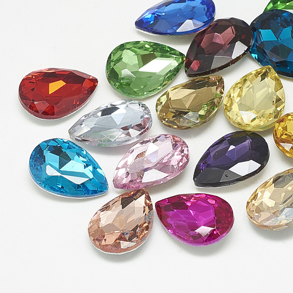 PandaHall Pointed Back Glass Rhinestone Cabochons, Faceted, teardrop, Mixed Color, 18x13x5mm Glass Rhinestone Teardrop Multicolor
PandaHall Pointed Back Glass Rhinestone Cabochons, Faceted, teardrop, Mixed Color, 18x13x5mm Glass Rhinestone Teardrop Multicolor