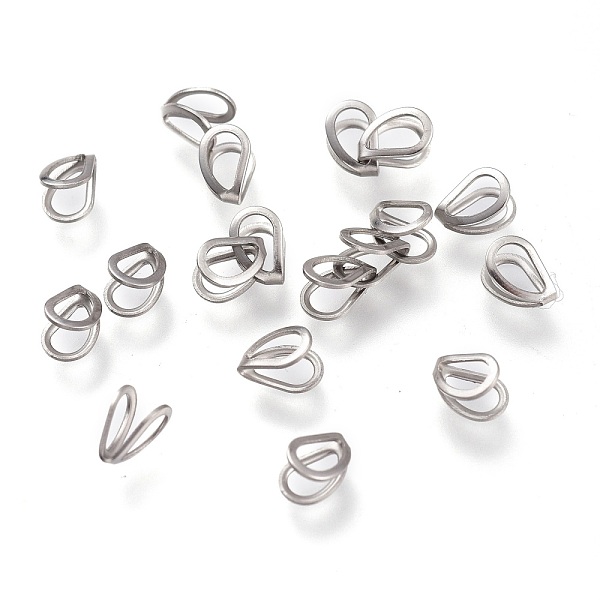 PandaHall 304 Stainless Steel Pendant Bails, Teardrop, Stainless Steel Color, 5.5x4x3mm, Hole: 2.5x3mm 304 Stainless Steel
PandaHall 304 Stainless Steel Pendant Bails, Teardrop, Stainless Steel Color, 5.5x4x3mm, Hole: 2.5x3mm 304 Stainless Steel