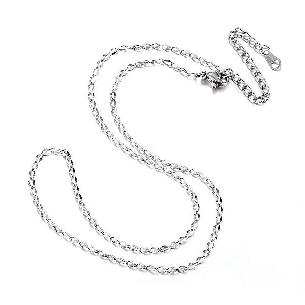 PandaHall 304 Stainless Steel Necklaces, Curb Chain Necklaces, Stainless Steel Color, 16.14 inch(41cm) 304 Stainless Steel
PandaHall 304 Stainless Steel Necklaces, Curb Chain Necklaces, Stainless Steel Color, 16.14 inch(41cm) 304 Stainless Steel