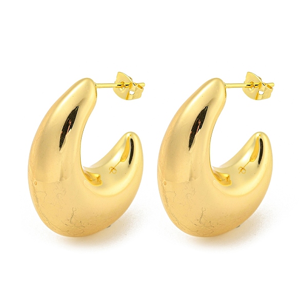 PandaHall Rack Plating Brass Stud Earrings, Long-Lasting Plated, Lead Free & Cadmium Free, C-shape, Real 18K Gold Plated, 32.5x12mm Brass...
PandaHall Rack Plating Brass Stud Earrings, Long-Lasting Plated, Lead Free & Cadmium Free, C-shape, Real 18K Gold Plated, 32.5x12mm Brass...