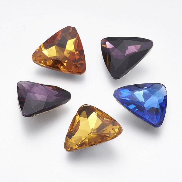 PandaHall Glass Pointed Back Rhinestone, Back Plated, Faceted, Triangle, Mixed Color, 23x23x8mm Glass Rhinestone Triangle Multicolor
PandaHall Glass Pointed Back Rhinestone, Back Plated, Faceted, Triangle, Mixed Color, 23x23x8mm Glass Rhinestone Triangle Multicolor