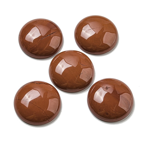 PandaHall Natural Red Jasper Cabochons, Flat Round, 30x7~8.5mm Red Jasper Flat Round
PandaHall Natural Red Jasper Cabochons, Flat Round, 30x7~8.5mm Red Jasper Flat Round