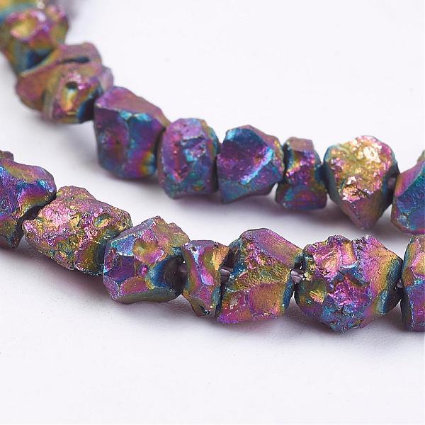 PandaHall Electroplated Natural Pyrite Bead Strands, Nuggets, Multi-color Plated, 1.5~5x3~6mm, Hole: 1mm, about 15.3~15.7 inch Pyrite...
PandaHall Electroplated Natural Pyrite Bead Strands, Nuggets, Multi-color Plated, 1.5~5x3~6mm, Hole: 1mm, about 15.3~15.7 inch Pyrite...