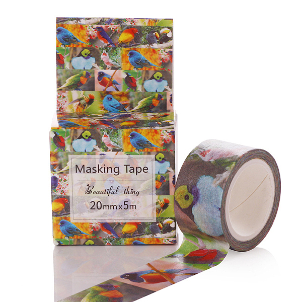 PandaHall DIY Scrapbook Decorative Paper Tapes, Adhesive Tapes, Flower, Colorful, 20mm Paper
PandaHall DIY Scrapbook Decorative Paper Tapes, Adhesive Tapes, Flower, Colorful, 20mm Paper