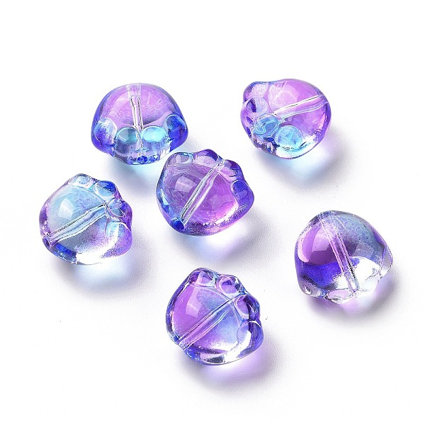 PandaHall Transparent Spray Painted Glass Beads, Cat Paw Print, Blue Violet, 11x12x8.5mm, Hole: 1.2mm Glass Cat Shape
PandaHall Transparent Spray Painted Glass Beads, Cat Paw Print, Blue Violet, 11x12x8.5mm, Hole: 1.2mm Glass Cat Shape