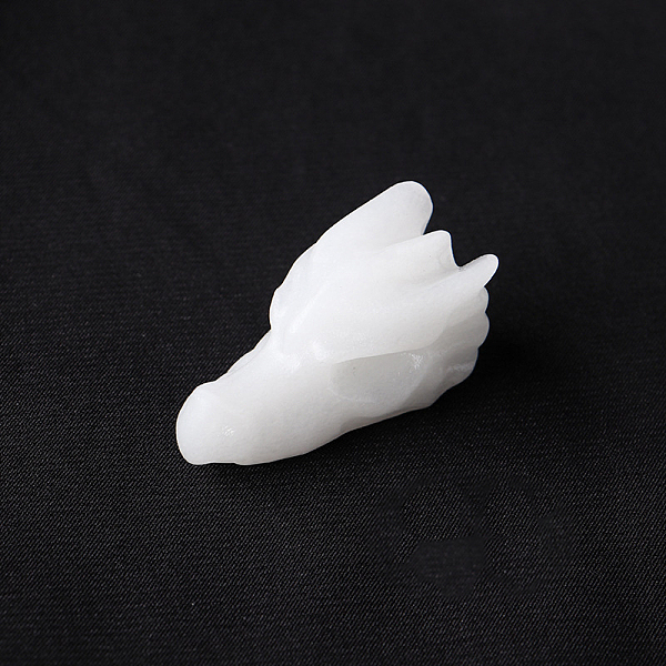 PandaHall Natural White Jade Sculpture Display Decorations, for Home Office Desk, Dragon Head, 36.5~38x20.5x20.5~22.5mm White Jade Dragon
PandaHall Natural White Jade Sculpture Display Decorations, for Home Office Desk, Dragon Head, 36.5~38x20.5x20.5~22.5mm White Jade Dragon