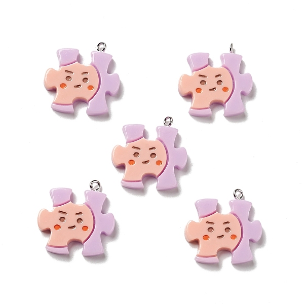 PandaHall Opaque Resin Pendants, with Platinum Tone Iron Loops, Puzzle Charm with Face pattern, Plum, 25.5x25.5x4.5mm, Hole: 2mm Iron+Resin..., Purple
PandaHall Opaque Resin Pendants, with Platinum Tone Iron Loops, Puzzle Charm with Face pattern, Plum, 25.5x25.5x4.5mm, Hole: 2mm Iron+Resin..., Purple