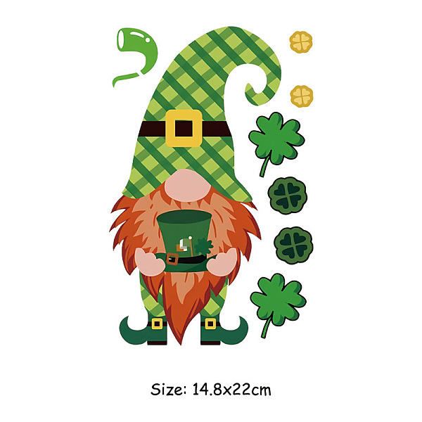 PandaHall Saint Patrick's Day Theme PET Sublimation Stickers, Heat Transfer Film, Iron on Vinyls, for Clothes Decoration, Gnome, 220x148mm...
PandaHall Saint Patrick's Day Theme PET Sublimation Stickers, Heat Transfer Film, Iron on Vinyls, for Clothes Decoration, Gnome, 220x148mm...