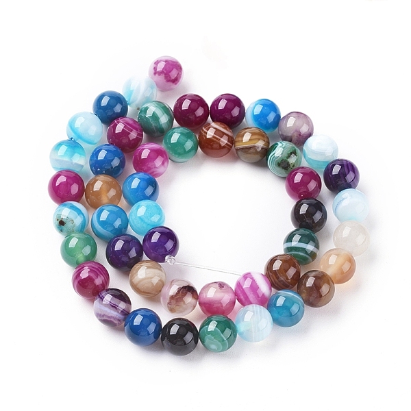 PandaHall Natural Striped Agate/Banded Agate Beads Strands, Dyed & Heated, Round, Colorful, 6mm, Hole: 1mm, about 63pcs/strand, 14.57 inch...
PandaHall Natural Striped Agate/Banded Agate Beads Strands, Dyed & Heated, Round, Colorful, 6mm, Hole: 1mm, about 63pcs/strand, 14.57 inch...