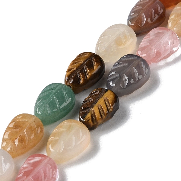 PandaHall Natural & Synthetic Mixed Gemstone Beads Strands, Leaf, 14~14.5x10~10.5x5.5~6mm, Hole: 1.2mm, about 15pcs/strand, 8.43''(21.4cm)...
PandaHall Natural & Synthetic Mixed Gemstone Beads Strands, Leaf, 14~14.5x10~10.5x5.5~6mm, Hole: 1.2mm, about 15pcs/strand, 8.43''(21.4cm)...