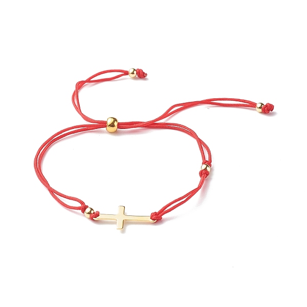 PandaHall Adjustable Nylon Thread Slider Bracelets, with 304 Stainless Steel Cross Links and Brass Beads, Red, 0.2cm, Inner Diameter...
PandaHall Adjustable Nylon Thread Slider Bracelets, with 304 Stainless Steel Cross Links and Brass Beads, Red, 0.2cm, Inner Diameter...