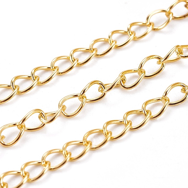 PandaHall Iron Twisted Chains, Unwelded, with Spool, Lead Free, Golden, 5x4x0.7mm, about 328.08 Feet(100m)/roll Iron
PandaHall Iron Twisted Chains, Unwelded, with Spool, Lead Free, Golden, 5x4x0.7mm, about 328.08 Feet(100m)/roll Iron