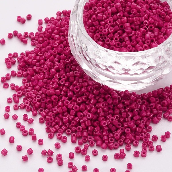 PandaHall Glass Cylinder Beads, Seed Beads, Baking Paint, Round Hole, Camellia, 1.5~2x1~2mm, Hole: 0.8mm, about 45000pcs/bag, about..., Pink
PandaHall Glass Cylinder Beads, Seed Beads, Baking Paint, Round Hole, Camellia, 1.5~2x1~2mm, Hole: 0.8mm, about 45000pcs/bag, about..., Pink