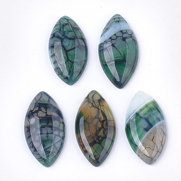 PandaHall Natural Crackle Agate Cabochons, Dyed, Horse Eye, Light Sea Green, 39x20x6mm Crackle Agate Horse Eye Green
PandaHall Natural Crackle Agate Cabochons, Dyed, Horse Eye, Light Sea Green, 39x20x6mm Crackle Agate Horse Eye Green