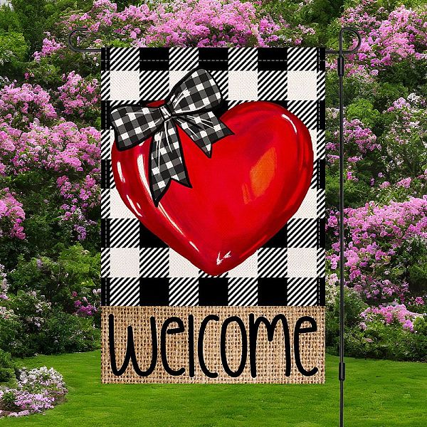 PandaHall Valentine's Day Theme Linen Garden Flags, Double Sided Yard Flags Banner Sign, for Anniversary Wedding House Outdoor Decoration..., Red
PandaHall Valentine's Day Theme Linen Garden Flags, Double Sided Yard Flags Banner Sign, for Anniversary Wedding House Outdoor Decoration..., Red