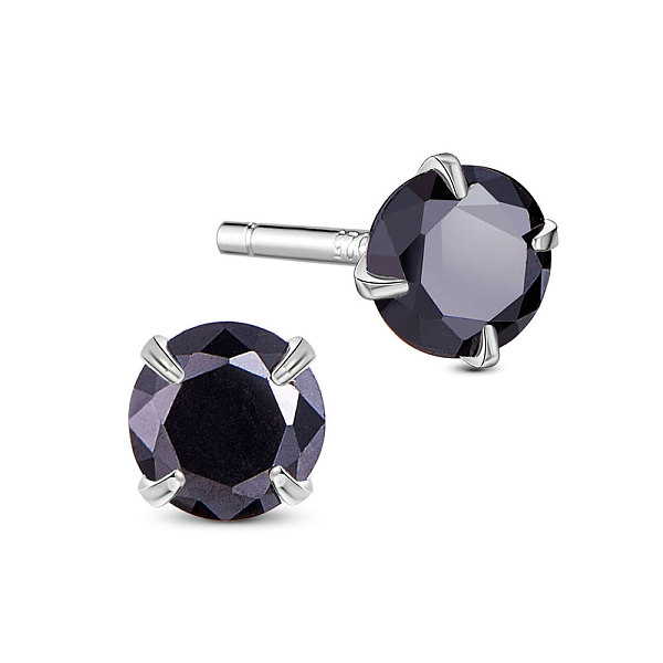 PandaHall SHEGRACE Rhodium Plated 925 Sterling Silver Four Pronged Ear Studs, with AAA Cubic Zirconia and Ear Nuts, Black, 4mm Sterling...
PandaHall SHEGRACE Rhodium Plated 925 Sterling Silver Four Pronged Ear Studs, with AAA Cubic Zirconia and Ear Nuts, Black, 4mm Sterling...