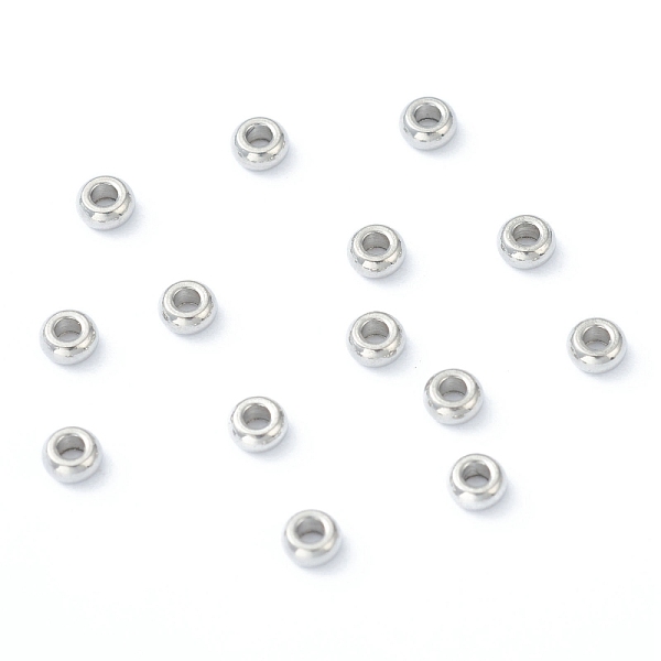 PandaHall 202 Stainless Steel Spacer Beads, Flat Round, Stainless Steel Color, 3x1.5mm, Hole: 1.2mm Stainless Steel Flat Round
PandaHall 202 Stainless Steel Spacer Beads, Flat Round, Stainless Steel Color, 3x1.5mm, Hole: 1.2mm Stainless Steel Flat Round