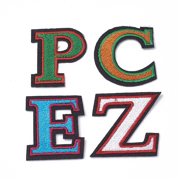 PandaHall Computerized Embroidery Cloth Iron On/Sew On Patches, Costume Accessories, Appliques, Alphabet, Mixed Color, 47~49x38~44x1.5mm..., Multicolor
PandaHall Computerized Embroidery Cloth Iron On/Sew On Patches, Costume Accessories, Appliques, Alphabet, Mixed Color, 47~49x38~44x1.5mm..., Multicolor
