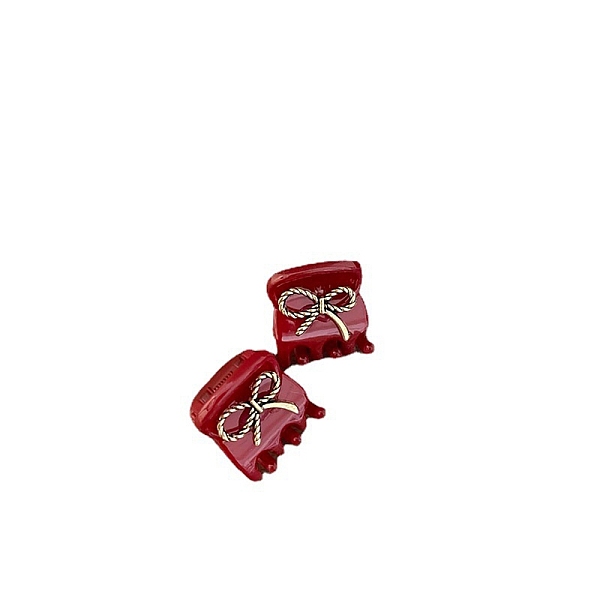 PandaHall Acrylic Claw Hair Clips, with Alloy Finding, Bowknot, Red, 16x17mm Acrylic Bowknot Red
PandaHall Acrylic Claw Hair Clips, with Alloy Finding, Bowknot, Red, 16x17mm Acrylic Bowknot Red