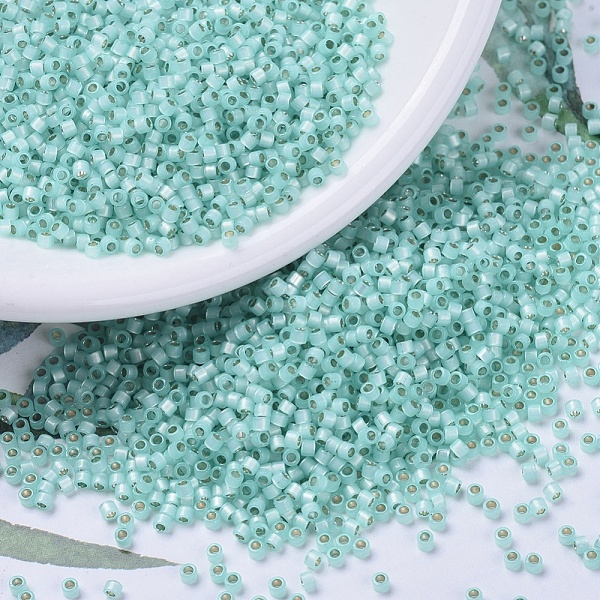 PandaHall MIYUKI Delica Beads, Cylinder, Japanese Seed Beads, 11/0, (DB0626) Dyed Light Aqua Green Silver Lined Alabaster, 1.3x1.6mm, Hole..., Cyan
PandaHall MIYUKI Delica Beads, Cylinder, Japanese Seed Beads, 11/0, (DB0626) Dyed Light Aqua Green Silver Lined Alabaster, 1.3x1.6mm, Hole..., Cyan