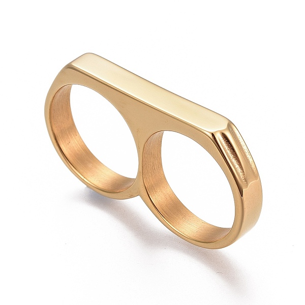 PandaHall 304 Stainless Steel Finger Rings, Double Rings, Golden, Size 10, 20mm 304 Stainless Steel
PandaHall 304 Stainless Steel Finger Rings, Double Rings, Golden, Size 10, 20mm 304 Stainless Steel